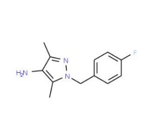 1-(4-Fluorobenzyl)-3,5-dimethyl-1H-pyrazol-4-amine - chemical structure image