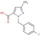 1-(4-Fluorobenzyl)-3-methyl-1H-pyrazole-5-carboxylic acid (CAS 618070-43-2) - chemical structure image