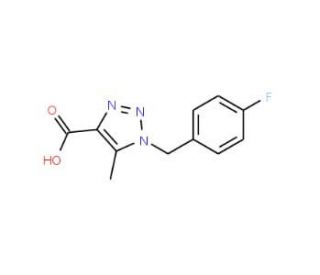 1-(4-Fluorobenzyl)-5-methyl-1H-1,2,3-triazole-4-carboxylic acid - chemical structure image