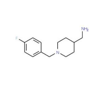 [1-(4-Fluorobenzyl)piperidin-4-yl]methylamine (CAS 174561-02-5) - chemical structure image