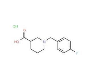 1-(4-Fluorobenzyl)piperidine-3-carboxylic acid hydrochloride - chemical structure image