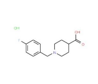 1-(4-Fluorobenzyl)piperidine-4-carboxylic acid hydrochloride - chemical structure image
