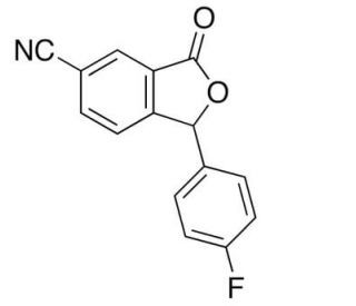 1-(4-Fluorophenyl)-1,3-dihydro-3-oxo-5-isobenzofurancarbonitrile (CAS 372941-48-5) - chemical structure image