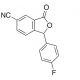 1-(4-Fluorophenyl)-1,3-dihydro-3-oxo-5-isobenzofurancarbonitrile (CAS 372941-48-5) - chemical structure image