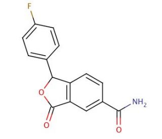 1-(4-Fluorophenyl)-1,3-dihydro-3-oxo-5-isobenzofurancarboxamide (CAS 372941-46-3) - chemical structure image