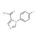 1-(4-fluorophenyl)-1H-imidazole-5-carboxylic acid - chemical structure image
