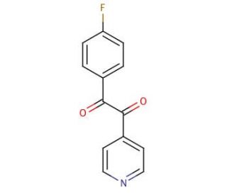 1-(4-Fluorophenyl)-2-(4-pyridinyl)-1,2-ethanedione (CAS 152121-41-0) - chemical structure image