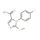 1-(4-fluorophenyl)-2-(methylthio)-1H-imidazole-5-carboxylic acid (CAS 750598-95-9) - chemical structure image