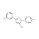 1-(4-fluorophenyl)-3-(3-methylphenyl)-1H-pyrazol-5-amine - chemical structure image