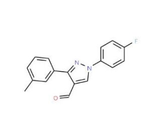 1-(4-fluorophenyl)-3-(3-methylphenyl)-1H-pyrazole-4-carbaldehyde - chemical structure image