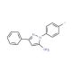 1-(4-fluorophenyl)-3-phenyl-1H-pyrazol-5-amine (CAS 72411-51-9) - chemical structure image