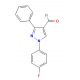 1-(4-Fluorophenyl)-3-phenyl-1H-pyrazole-4-carbaldehyde (CAS 36640-47-8) - chemical structure image