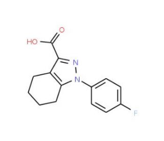 1-(4-fluorophenyl)-4,5,6,7-tetrahydro-1H-indazole-3-carboxylic acid - chemical structure image