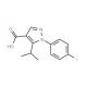 1-(4-fluorophenyl)-5-isopropyl-1H-pyrazole-4-carboxylic acid - chemical structure image