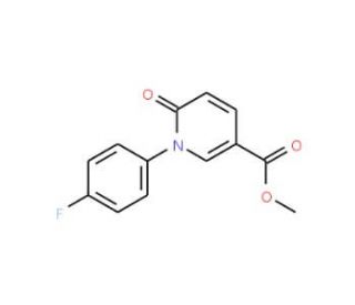 1-(4-Fluorophenyl)-5-methoxycarbonyl-2(1H)-pyridinone (CAS 929000-81-7) - chemical structure image