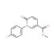 1-(4-Fluorophenyl)-5-methoxycarbonyl-2(1H)-pyridinone (CAS 929000-81-7) - chemical structure image