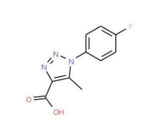1-(4-fluorophenyl)-5-methyl-1H-1,2,3-triazole-4-carboxylic acid - chemical structure image