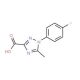 1-(4-fluorophenyl)-5-methyl-1H-1,2,4-triazole-3-carboxylic acid (CAS 103058-62-4) - chemical structure image