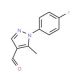 1-(4-Fluorophenyl)-5-methyl-1H-pyrazole-4-carboxaldehyde (CAS 423768-41-6) - chemical structure image