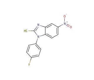 1-(4-fluorophenyl)-5-nitro-1H-benzimidazole-2-thiol - chemical structure image