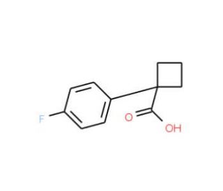 1-(4-fluorophenyl)cyclobutanecarboxylic acid (CAS 151157-46-9) - chemical structure image