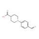 1-(4-Formylphenyl)-4-piperidinecarboxylic acid - chemical structure image
