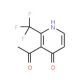 1-[4-Hydroxy-2-(trifluoromethyl)pyridin-3-yl]-ethanone - chemical structure image