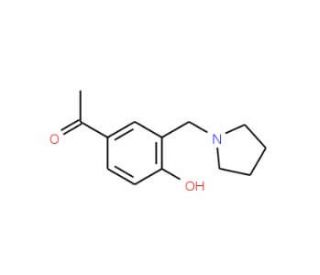 1-[4-hydroxy-3-(pyrrolidin-1-ylmethyl)phenyl]ethanone - chemical structure image