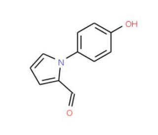 1-(4-Hydroxy-phenyl)-1H-pyrrole-2-carbaldehyde (CAS 444077-56-9) - chemical structure image