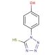 1-(4-Hydroxyphenyl)-1H-tetrazole-5-thiol (CAS 52431-78-4) - chemical structure image