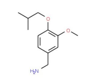 1-(4-isobutoxy-3-methoxyphenyl)methanamine - chemical structure image