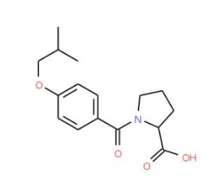 1-(4-Isobutoxy-benzoyl)-pyrrolidine-2-carboxylic acid - chemical structure image