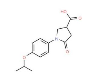 1-(4-Isopropoxy-phenyl)-5-oxo-pyrrolidine-3-carboxylic acid (CAS 351066-81-4) - chemical structure image