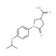 1-(4-Isopropoxy-phenyl)-5-oxo-pyrrolidine-3-carboxylic acid (CAS 351066-81-4) - chemical structure image