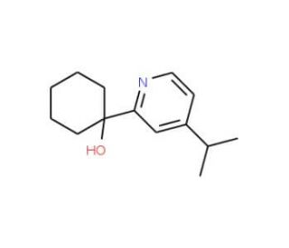 1-(4-Isopropyl-pyridin-2-yl)-cyclohexanol - chemical structure image