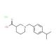 1-(4-Isopropylbenzyl)piperidine-3-carboxylic acid hydrochloride - chemical structure image