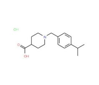 1-(4-Isopropylbenzyl)piperidine-4-carboxylic acid hydrochloride - chemical structure image