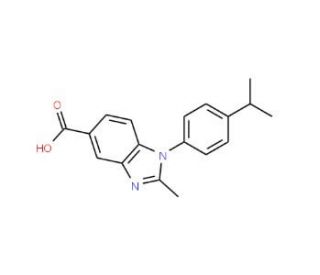 1-(4-Isopropylphenyl)-2-methyl-1H-benzimidazole-5-carboxylic acid - chemical structure image