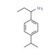 1-(4-Isopropylphenyl)propan-1-amine - chemical structure image