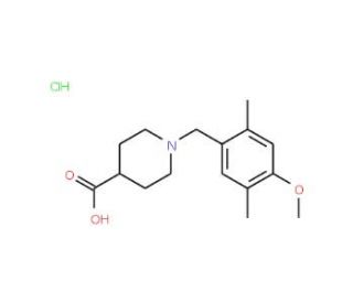 1-(4-Methoxy-2,5-dimethylbenzyl)piperidine-4-carboxylic acid hydrochloride - chemical structure image