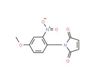 1-(4-Methoxy-2-nitro-phenyl)-pyrrole-2,5-dione (CAS 91135-91-0) - chemical structure image
