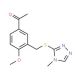 1-(4-methoxy-3-{[(4-methyl-4H-1,2,4-triazol-3-yl)thio]methyl}phenyl)ethanone - chemical structure image