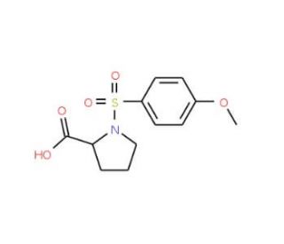 1-(4-Methoxy-benzenesulfonyl)-pyrrolidine-2-carboxylic acid (CAS 81242-27-5) - chemical structure image