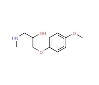 1-(4-Methoxy-phenoxy)-3-methylamino-propan-2-ol - chemical structure image