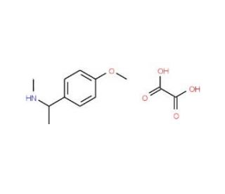 [1-(4-Methoxy-phenyl)-ethyl]-methyl-amine oxalate - chemical structure image