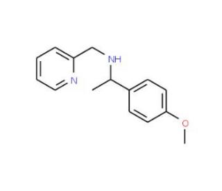 [1-(4-Methoxy-phenyl)-ethyl]-pyridin-2-ylmethyl-amine - chemical structure image