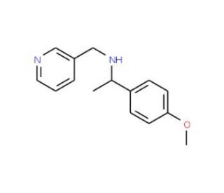 [1-(4-Methoxy-phenyl)-ethyl]-pyridin-3-ylmethyl-amine - chemical structure image