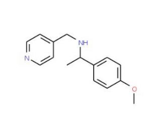 [1-(4-Methoxy-phenyl)-ethyl]-pyridin-4-ylmethyl-amine - chemical structure image