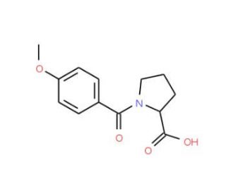 1-(4-methoxybenzoyl)pyrrolidine-2-carboxylic acid - chemical structure image