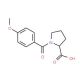 1-(4-methoxybenzoyl)pyrrolidine-2-carboxylic acid - chemical structure image